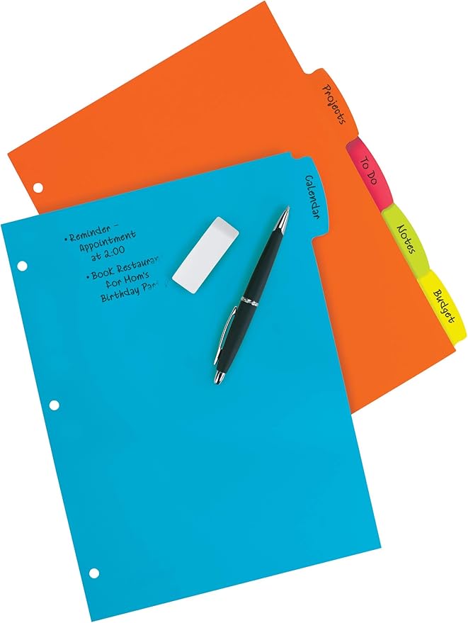 Avery Big Tab Write & Erase Durable Plastic Dividers - Image 2