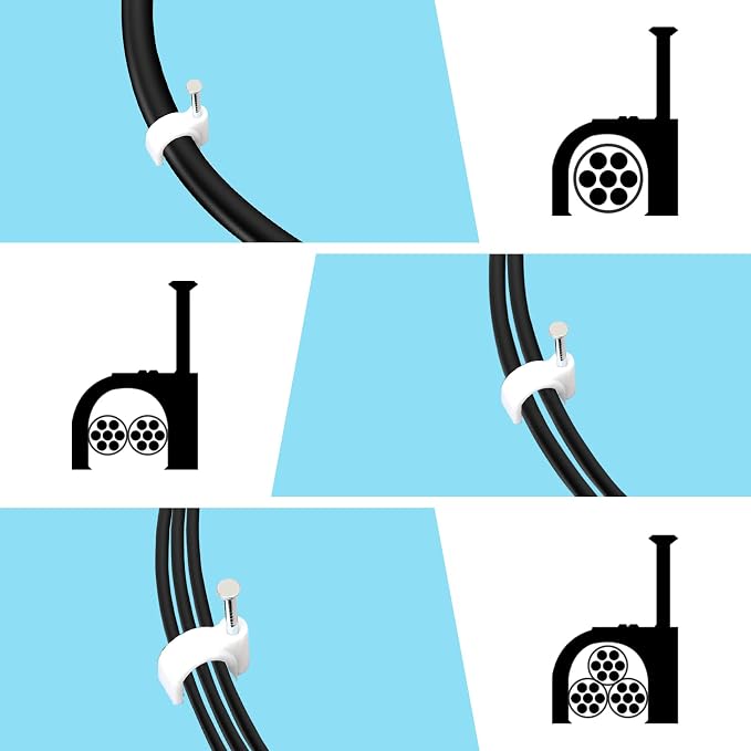 Abnii Cable Clips, Wire Wall Clips - Image 5