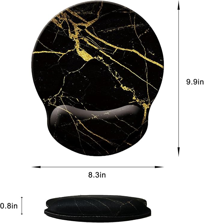 Mouse Pad with Wrist Support, Ergonomic Mouse Pad with Memory Foam Wrist Rest - Image 6