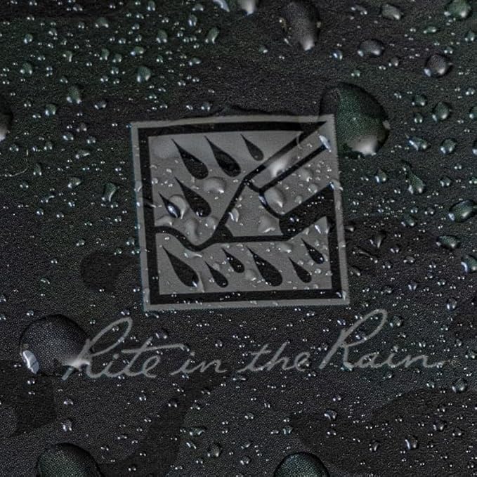 Rite in the Rain Weatherproof Top Spiral Notebook, 3”x 5”, NightHawk Camo Cover - Image 7