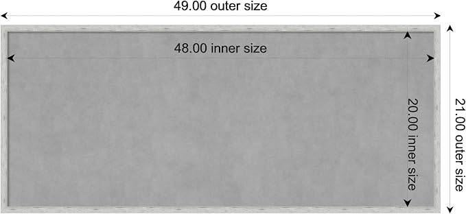 Amanti Art Silver Framed Magnetic Board 21x49 Oversize Vision Board - Image 4