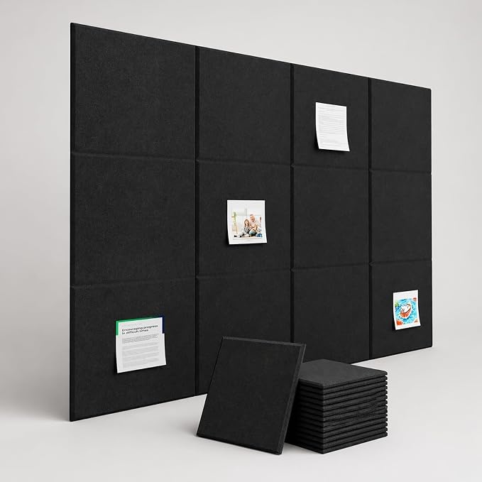 Felt Bulletin Board Tiles, Cork Board Alternative, 48 x 36 in | 0.35 in modular - Image 7