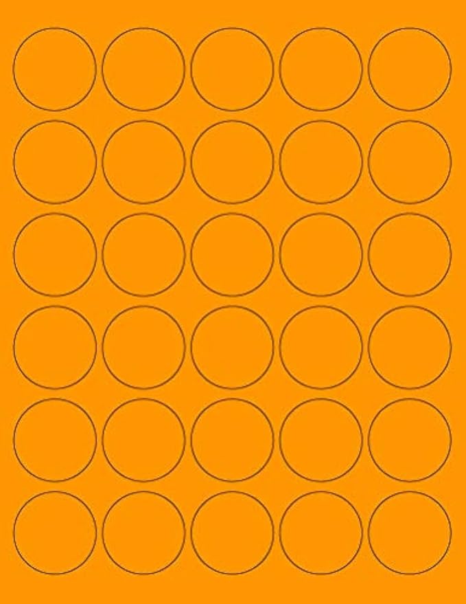 8-1/2 x 11" Neon Color High Light Fluorescent Labels by NextDayLabels