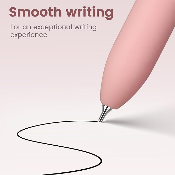 Sooez Gel Pens, Quick Dry Medium Point Smooth Writing Pens, Retractable Cute - Image 2
