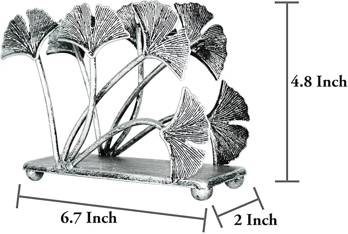 OwlGift Modern Ginkgo Leaves Design Napkin Holder - Image 6