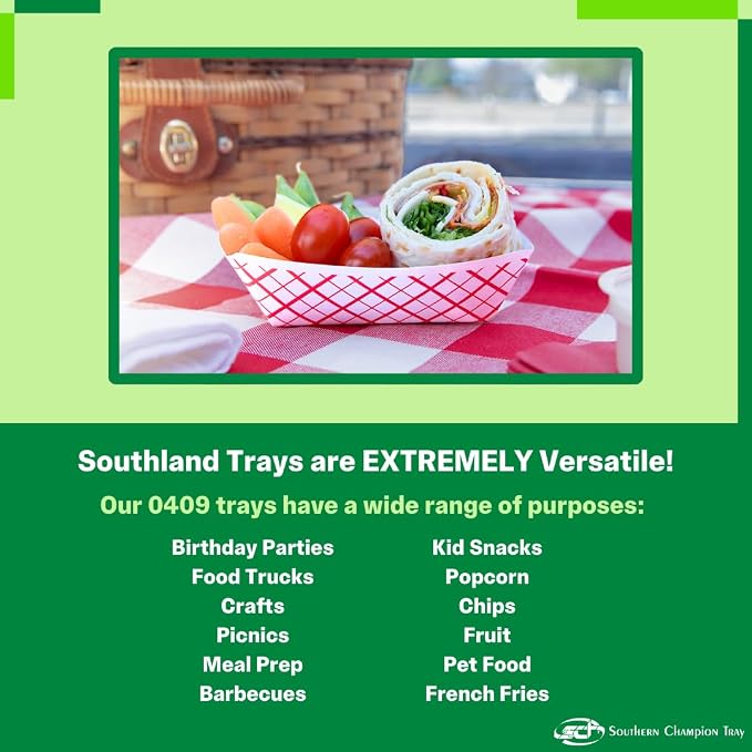 Southern Champion Tray 0409 #50 Southland Paperboard Food Tray, 1/2 lb Capacity - Image 4