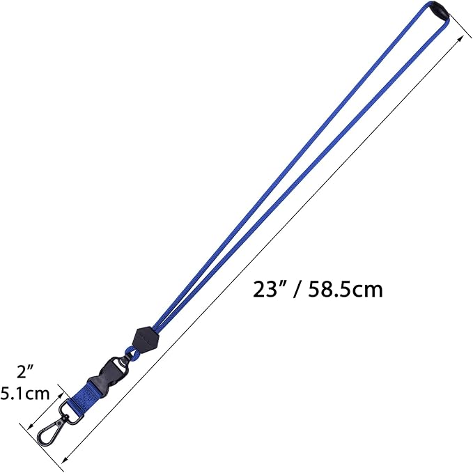 Wisdompro 2 Pack of 23 inch Durable Round Cord Heavy Duty Lanyard - Image 3