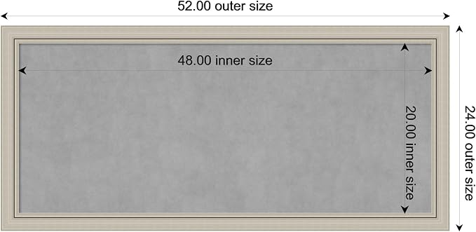 Amanti Art Silver Framed Magnetic Board 24x52 Oversize Vision Board - Image 4