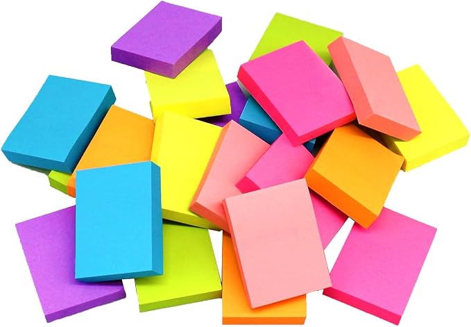 Mini Sticky Notes 1.5x2 Inches, 48 Pads, Bright Colors Self-Stick Pads - Image 4