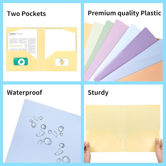 EOOUT 32pcs Plastic Folders - Image 5