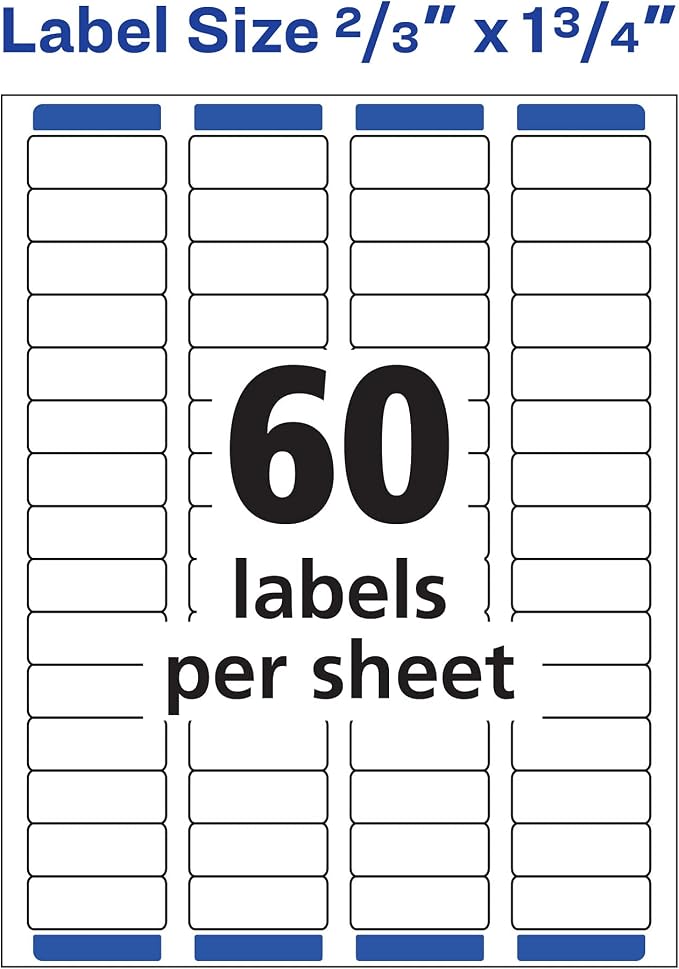 Avery Printable Return Address Labels, Sure Feed Technology, 2/3" x 1-3/4" - Image 5