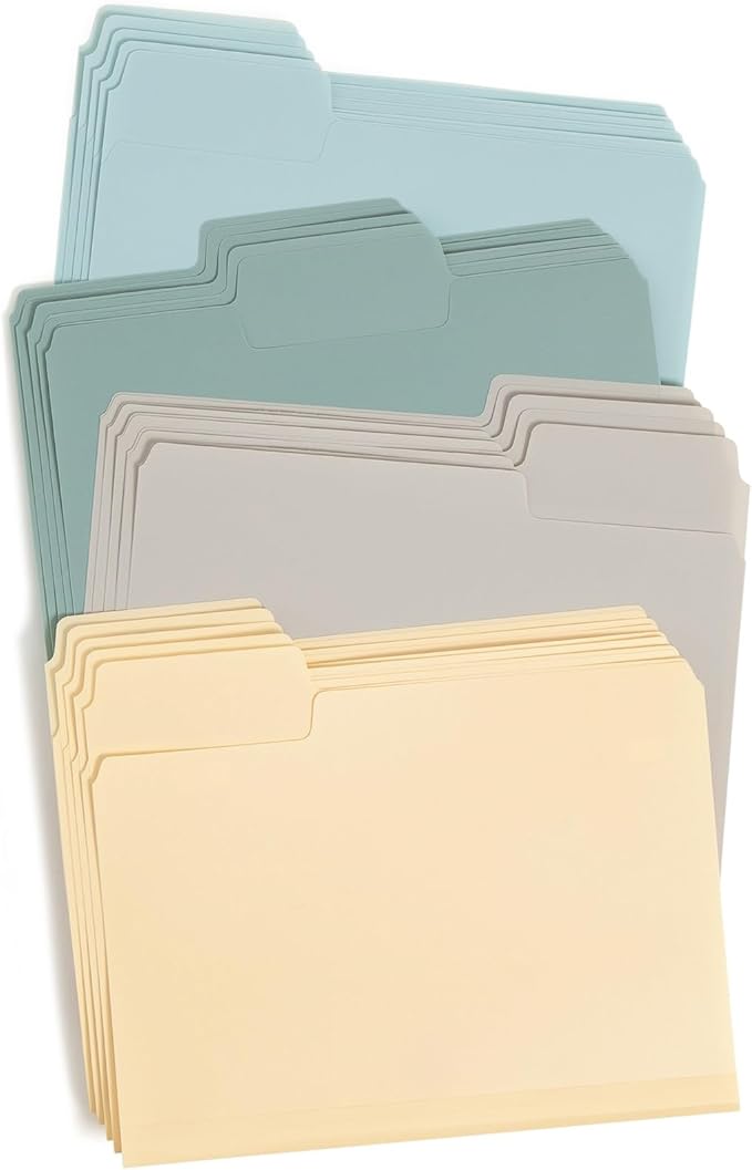 Smead SuperTab Poly Plastic File Folders by SMEAD