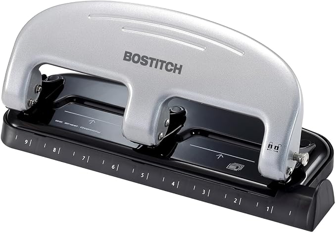 Bostitch Office EZ Squeeze 3-Hole Punch, 20 Sheet Capacity, No Jam Technology by BostitchOfficeProducts