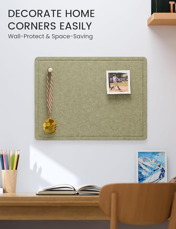 Fluxynara Bulletin Board, 23.6" x 17.5" Cork Board Alternative - Image 4