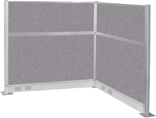 Versare Pre-Configured Hush Panel Electric Cubicle | Workstation Divider Walls | Cubicle Privacy Panels | Office Partition Walls-DeskLoop Office
