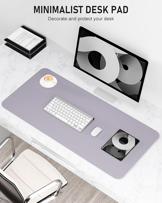 Desk Pad, 23.6" x 13.8" PU Leather Non-Slip Desk Mat Large Mouse Pad - Image 2