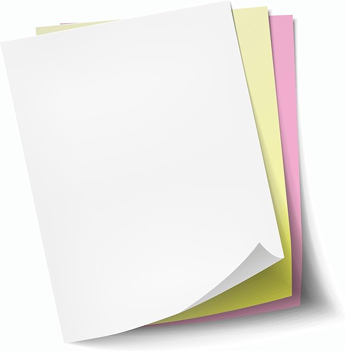 8.5 x 11 Excel One Carbonless Paper, 3 part STRAIGHT/FORWARD (Bright White/Canary/Pink), 1670 Sets, 5010 Sheets, 10 REAMS (Full CASE)-DeskLoop Office
