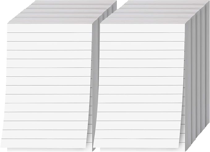 Memo Pads, With Black Lines – Lined Paper Notepads, Scratch Pad, Writing Pad by SSuperfinePrinting