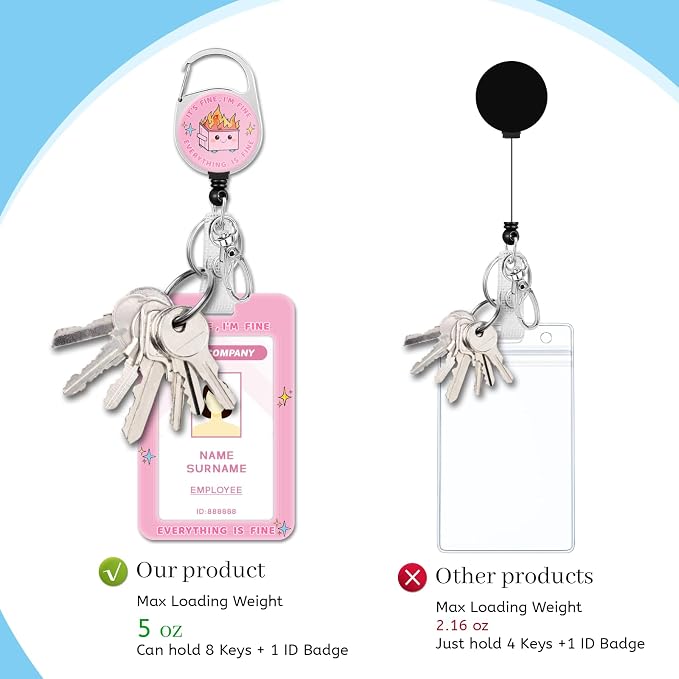 Hancynir Lanyards for Id Badges, Dumpster on Fire Badge Holder - Image 5
