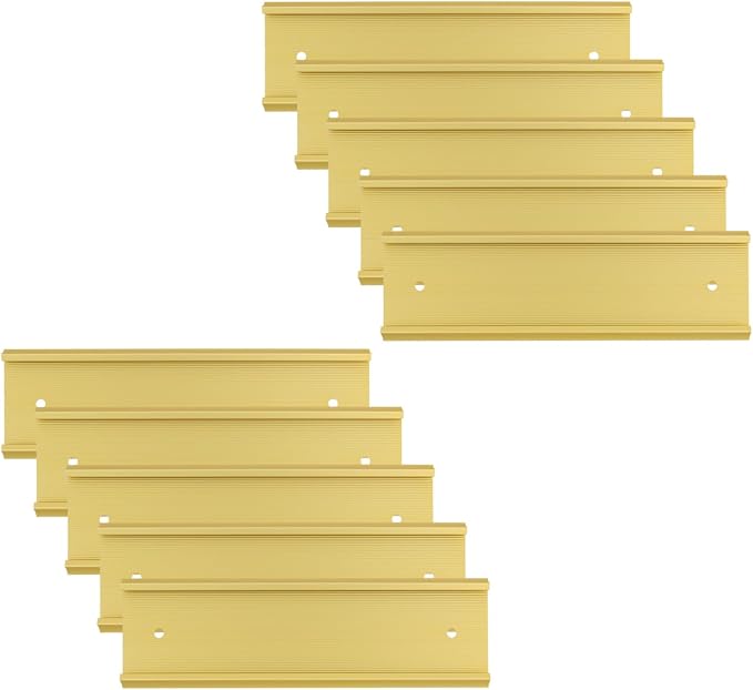 Antrader 10Pcs Door Name Plates, Aluminium Alloy Desk Name Plates by Antrader