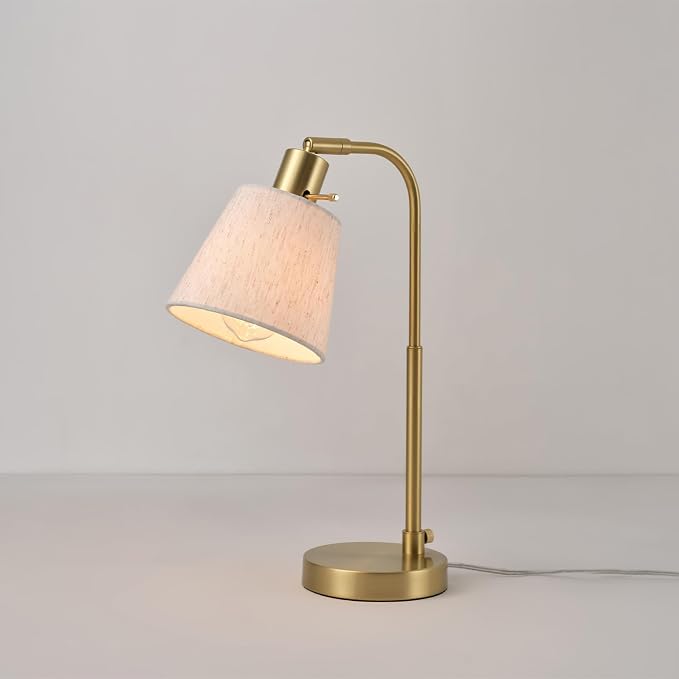 Globe Electric 61000057 16" Desk Lamp, Matte Brass Finish, Adjustable Pivot - Image 6