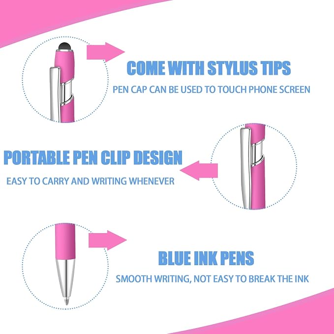 6 Pcs Blue Ink Ballpoint Pen - Image 2