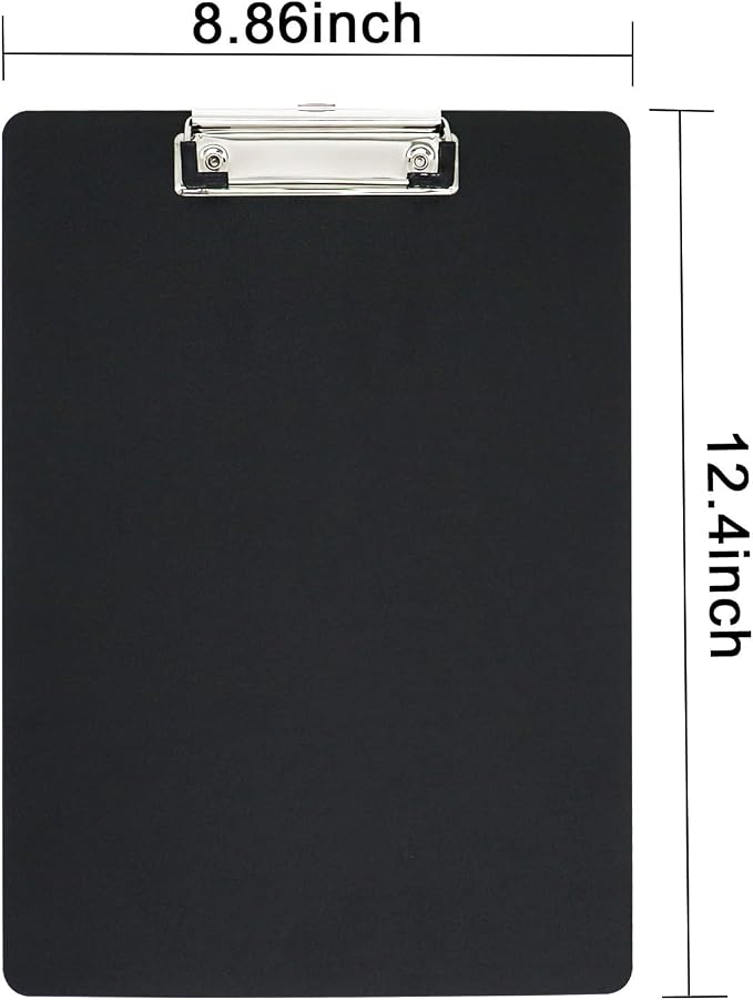 BOMEI PACK Color Clipboards 18 Pack, Plastic Bulk Clip Boards - Image 4