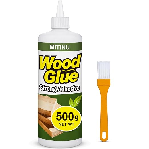 Wood Glue 17.6 oz/500 g, High-Capacity Super Glue by MITINU