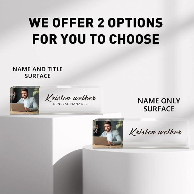 Desk Name Plate Personalized, Custom Name Plates - Image 2