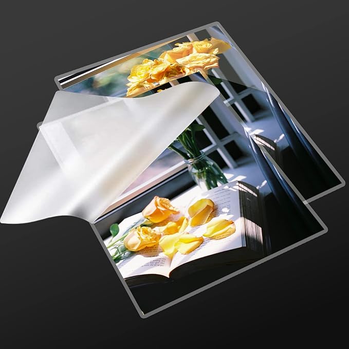 5 mil Thermal Laminating Sheets 100 Packs, 9” x 11.5” Clear Laminating Pouches Holds 8.5 x 11 Inch Sheet, Letter Size Lamination Paper for Laminator - Rounded Corner-DeskLoop Office