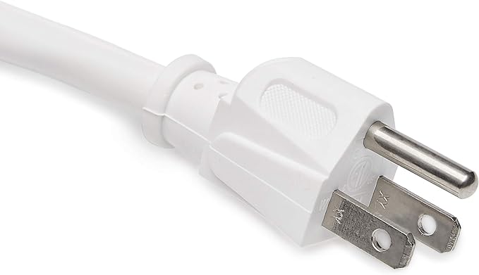 Amazon Basics Surge Protector Power Strip, 6-Outlet, 790 Joules, LED Indicator, 6ft Extension Cord, White-DeskLoop Office