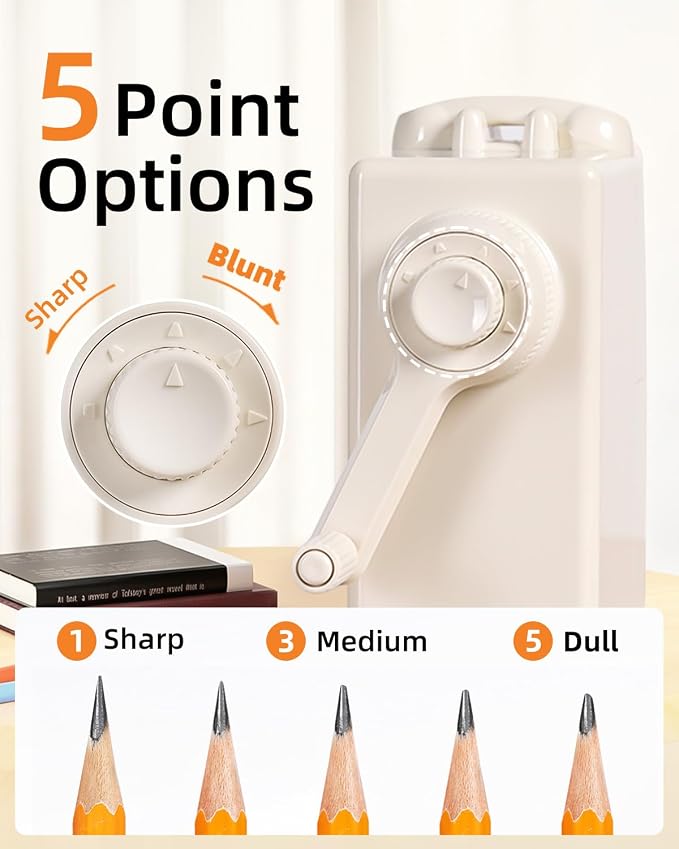 ZMOL Manual Hand Crank Pencil Sharpener - Image 3