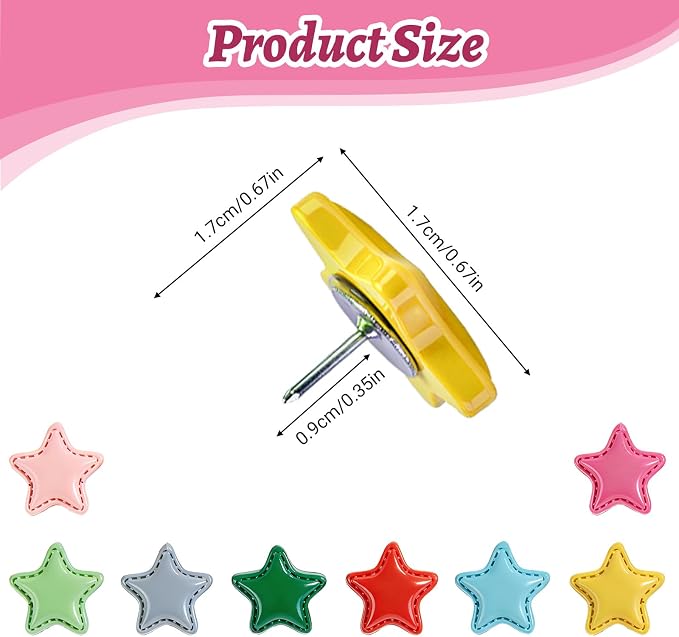 25 Pcs Decorative Thumb Tacks, Cute Decorative Push Pins - Image 3