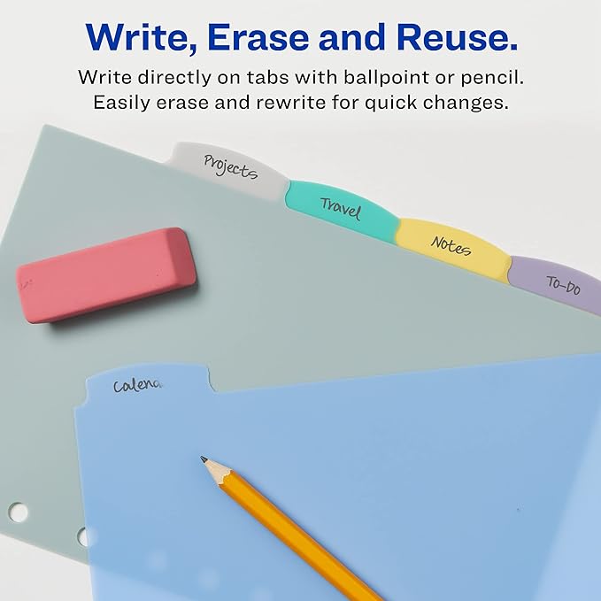 Avery Write & Erase Durable Plastic Mini Dividers - Image 2