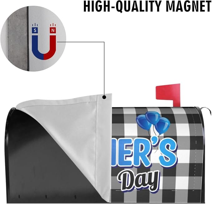 Happy Father's Day Mailbox Covers, Best Dad Ever 21 x 18 in Mail Box Covers - Image 5