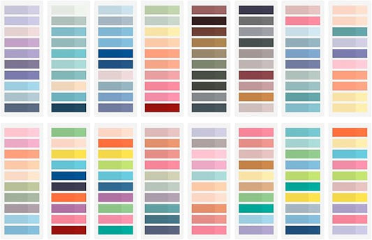 3200Pcs Books Tabs for Annotating, Sticky Tabs, Sticky Notes, Morandi Page Markers, Multi-Colored Writeable and Repositionable Book Flags Strip (3200Pcs)-DeskLoop Office