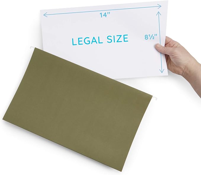 50 Extra Capacity Hanging File Folders, Heavy Duty, 2’’ Expansion Filing Folders - Image 4