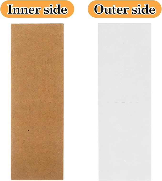 Klmnop 200 Pack 3" x 4.5" Cardboard Card Sleeves - Image 3