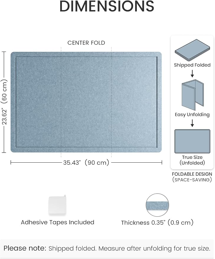 Fluxynara Bulletin Board, 35.4" x 23.6" Cork Board Alternative - Image 2