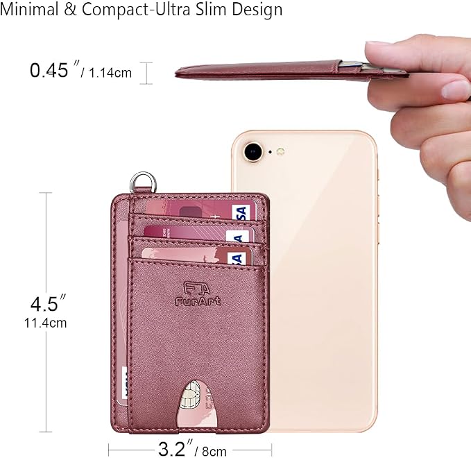 FurArt Slim Minimalist Wallet RFID Credit Card Holder - Image 7