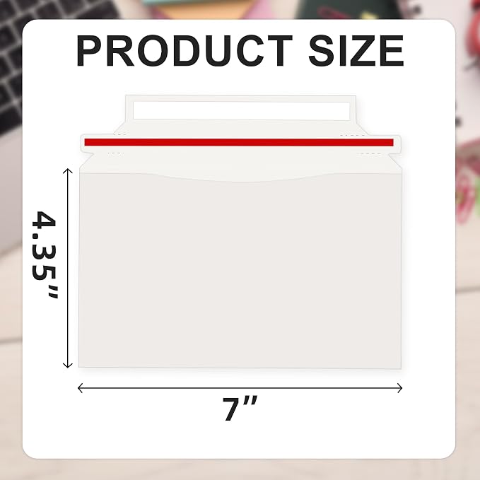 30 Pack Trading Card Envelopes, 7 x 4.35 Inches Self-Adhesive Card Mailers - Image 2
