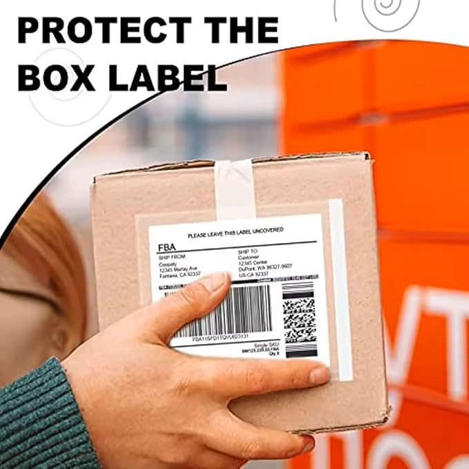 1000 PCS Packing List Envelopes 6.7"x10" Clear Packing Slip Pouches Fit 6.5x10 - Image 5