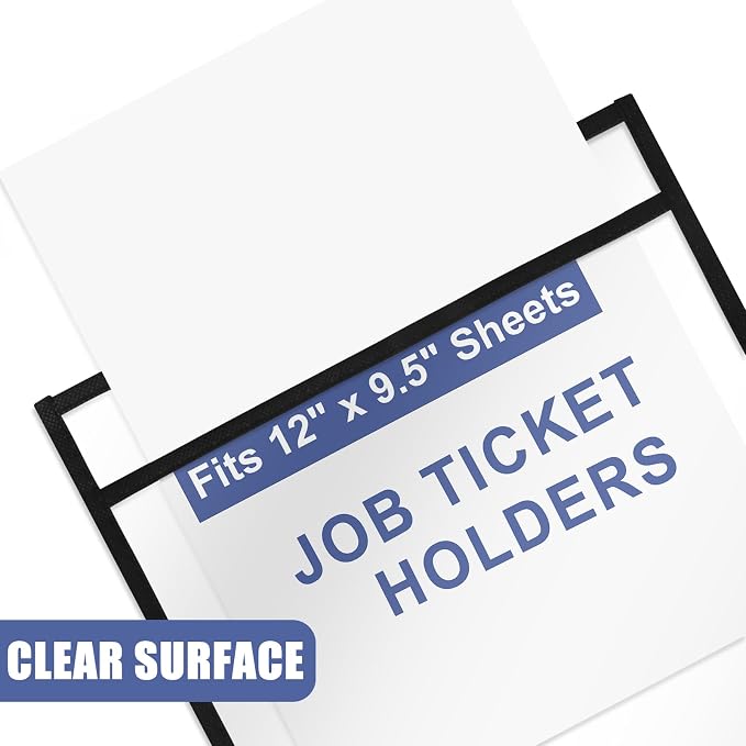 Job Ticket Holders 9x12, 30 Pack Sheet Protectors Plastic Paper Sleeves | Heavy - Image 8