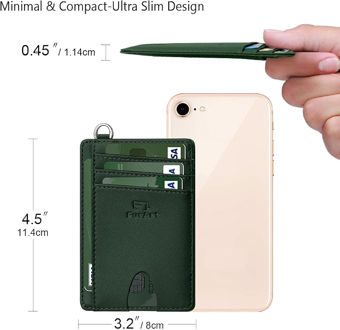 FurArt Slim Minimalist Wallet RFID Credit Card Holder - Image 7