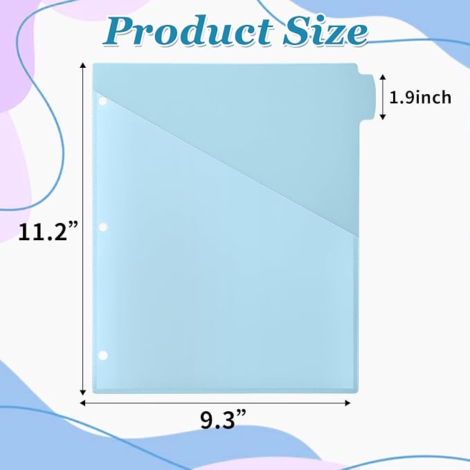 Epakh 12 Pcs Binder Dividers for 3 Rings Binders Index Dividers - Image 2