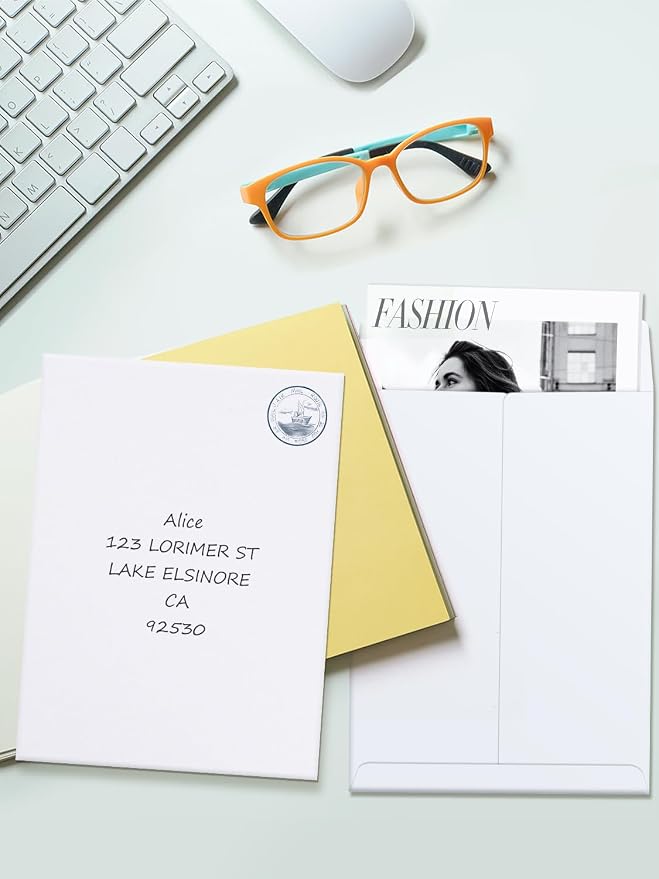 Eupako Catalog Mailing Envelopes 9x12 White Envelopes Self Seal 250 Pack - Image 8