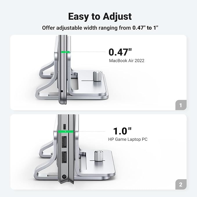 UGREEN Vertical Laptop Stand Holder - Image 3