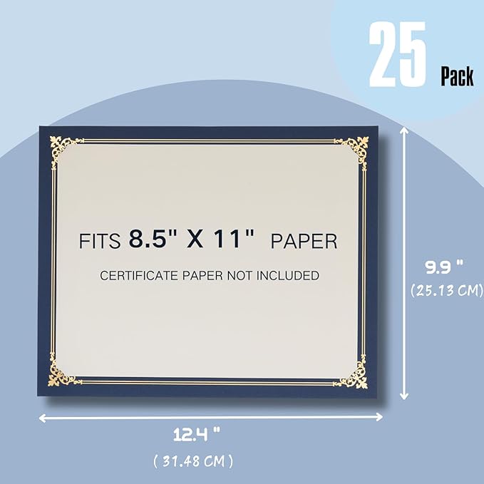 25 Count Single Sided Certificate Holders - Image 6