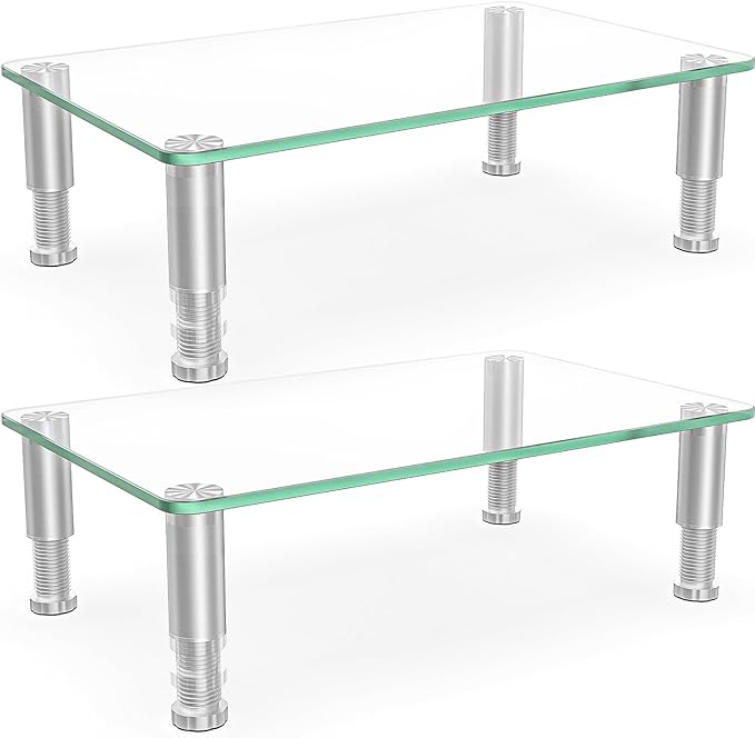 Hemudu 2 Pack Computer Monitor Riser by HEMUDU