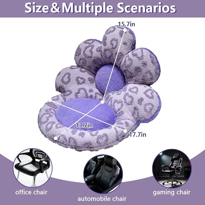 Flower Chair Cushion with Backrest Comfortable Office Chair Pad Student - Image 2